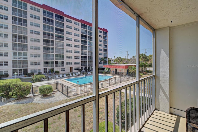 244 Saint Augustine Ave Unit 202, Venice, FL 34285 - balcony featuring view of pool