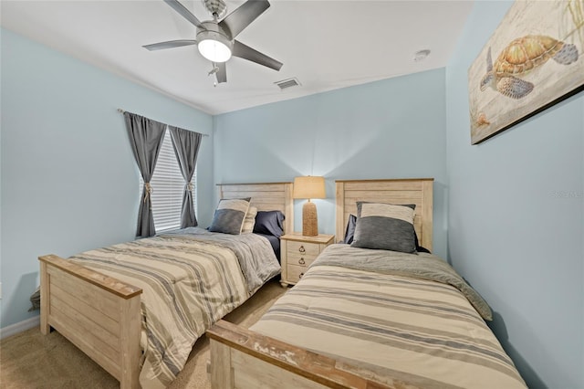 7164 Mikasa Dr, Punta Gorda, FL 33950 - carpeted bedroom featuring ceiling fan