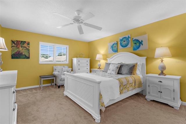340 Three Lakes Ln Unit F, Venice, FL 34285 - bedroom featuring light colored carpet and ceiling fan