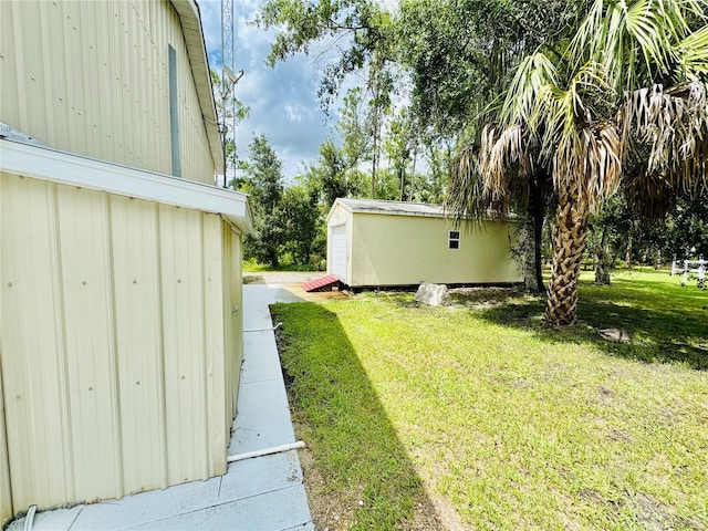 6522 Pimlico St, North Port, FL 34291 - view of grassy yard with an outdoor structure