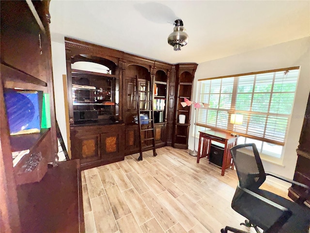 6522 Pimlico St, North Port, FL 34291 - office area with light wood finished floors