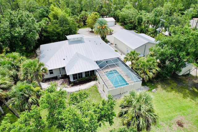6522 Pimlico St, North Port, FL 34291 - aerial view of property and surrounding area with a forest
