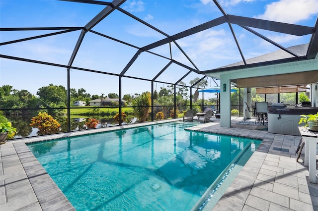 108 Albatross Rd, Rotonda West, FL 33947 - outdoor pool with a patio area and a lanai