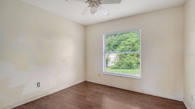 2403 Trianna St, North Port, FL 34291 - spare room with wood finished floors and ceiling fan