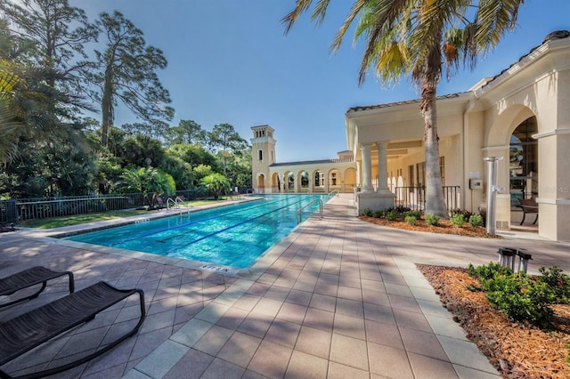 141 Bella Vista Ter Unit 34B, North Venice, FL 34275 - community pool featuring a patio