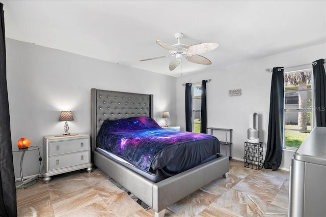 18671 Macgill Ave, Port Charlotte, FL 33948 - bedroom with a ceiling fan