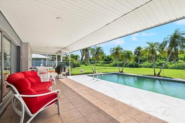 18671 Macgill Ave, Port Charlotte, FL 33948 - swimming pool featuring a patio area and a grill