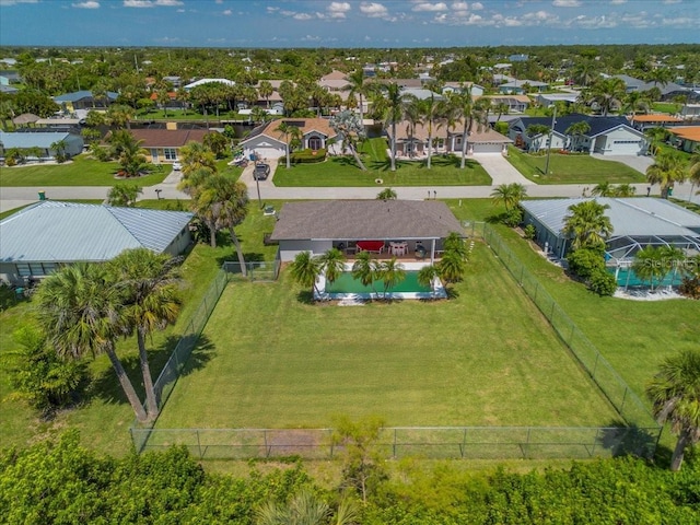 18671 Macgill Ave, Port Charlotte, FL 33948 - aerial perspective of suburban area featuring a pool area