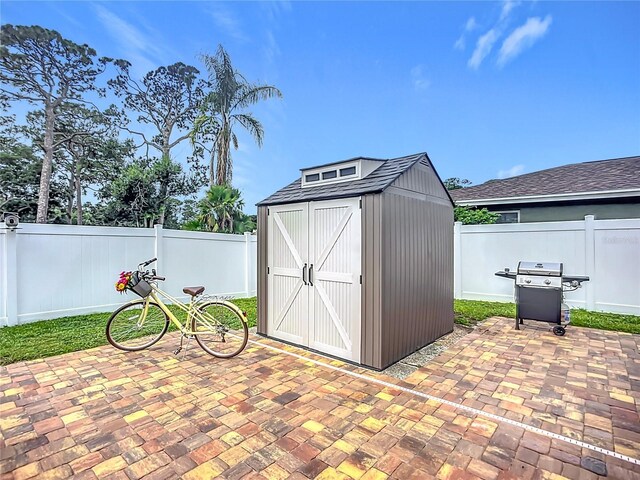 3274 Savage Rd, Sarasota, FL 34231 - view of shed with a fenced backyard