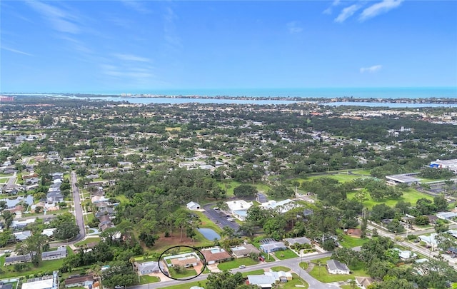 3274 Savage Rd, Sarasota, FL 34231 - aerial overview of property's location featuring a nearby body of water and nearby suburban area