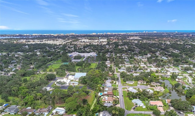 3274 Savage Rd, Sarasota, FL 34231 - aerial view of property and surrounding area featuring a large body of water and nearby suburban area