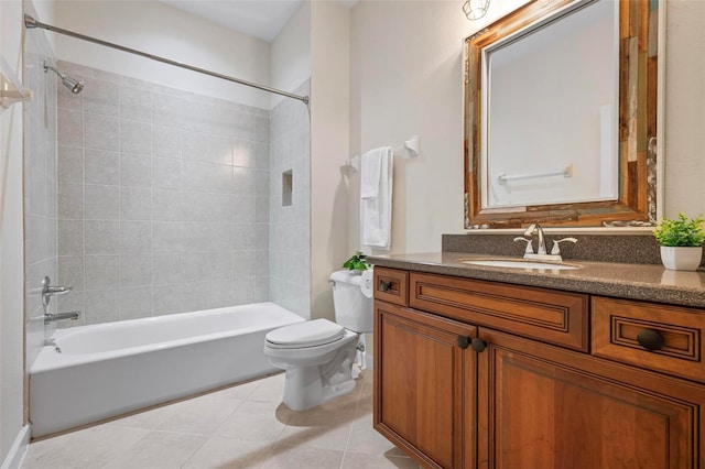 114 Bella Vista Ter Unit 6C, Nokomis, FL 34275 - full bathroom featuring vanity, bathing tub / shower combination, and tile patterned flooring