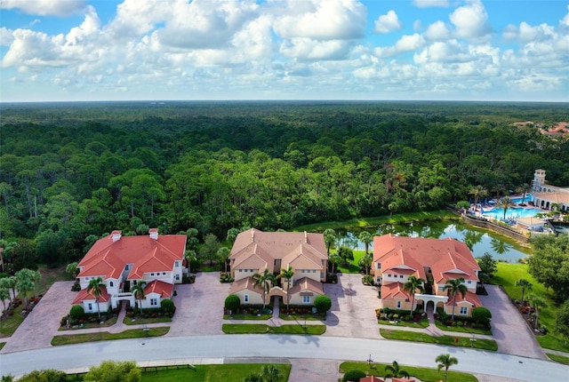 114 Bella Vista Ter Unit 6C, Nokomis, FL 34275 - bird's eye view of a heavily wooded area