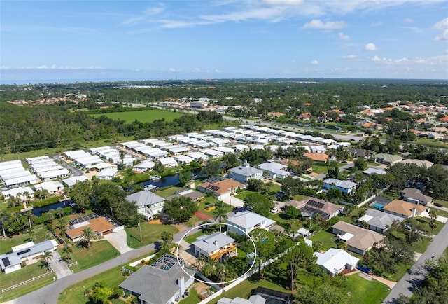 812 Garland Ave, Nokomis, FL 34275 - aerial view of property and surrounding area featuring nearby suburban area
