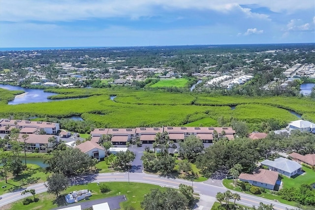 1088 Bird Bay Way Unit 307, Venice, FL 34285 - aerial view of residential area featuring a large body of water