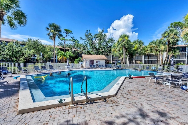 1088 Bird Bay Way Unit 307, Venice, FL 34285 - community pool with a patio area