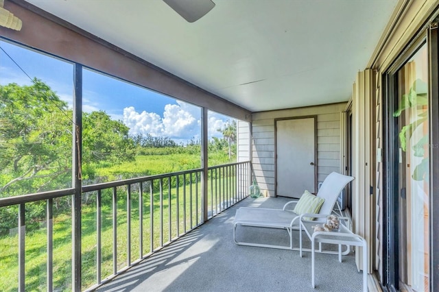1088 Bird Bay Way Unit 307, Venice, FL 34285 - balcony with a ceiling fan