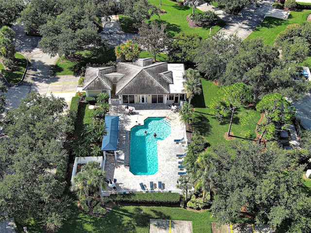 903 Addington Ct Unit 203, Venice, FL 34293 - view from above of property with a pool
