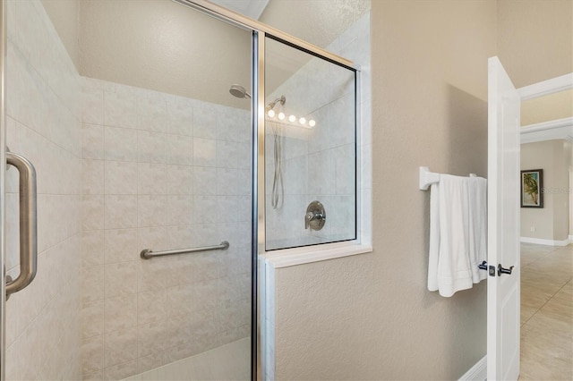 2471 Silver Palm Rd, North Port, FL 34288 - full bathroom featuring a tile shower and tile patterned flooring