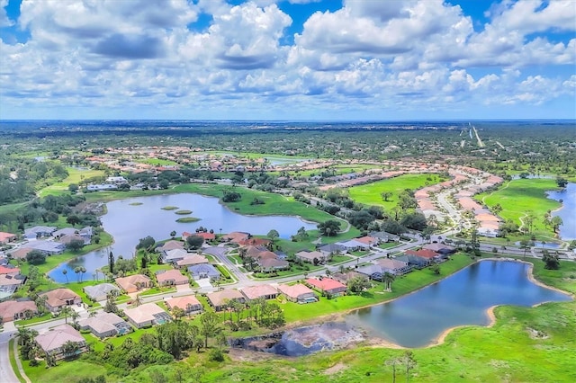 2471 Silver Palm Rd, North Port, FL 34288 - aerial perspective of suburban area with a nearby body of water
