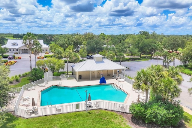 2471 Silver Palm Rd, North Port, FL 34288 - community pool featuring a patio area