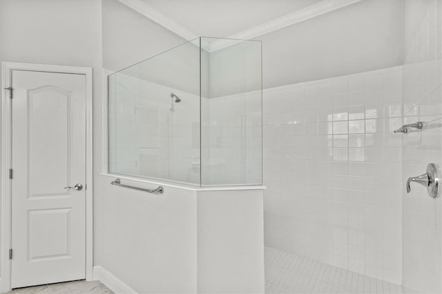 12301 Auburndale Ct, Venice, FL 34293 - full bath featuring walk in shower and ornamental molding