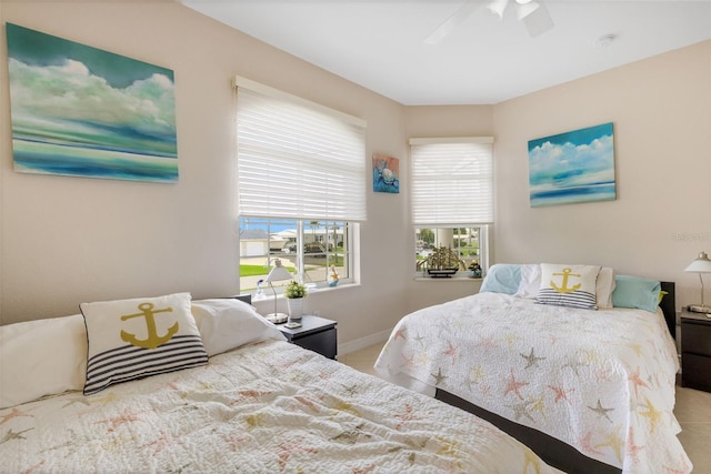 5001 Almar Dr, Punta Gorda, FL 33950 - bedroom with a ceiling fan and baseboards