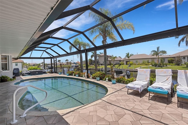 5001 Almar Dr, Punta Gorda, FL 33950 - outdoor pool featuring a patio and a lanai