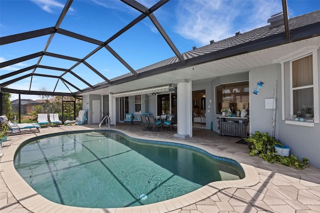 5001 Almar Dr, Punta Gorda, FL 33950 - swimming pool featuring a patio and a lanai