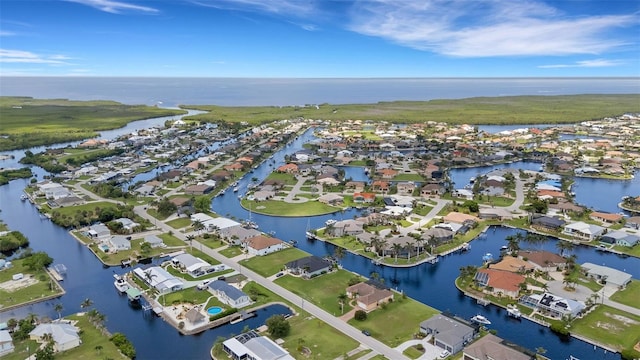 5001 Almar Dr, Punta Gorda, FL 33950 - aerial view of property's location with nearby suburban area and a large body of water
