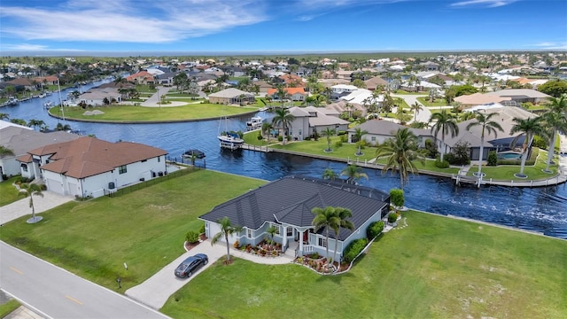 5001 Almar Dr, Punta Gorda, FL 33950 - aerial perspective of suburban area with a large body of water