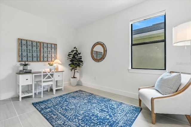 18525 Midsummer Pl, Venice, FL 34293 - office area featuring tile patterned floors