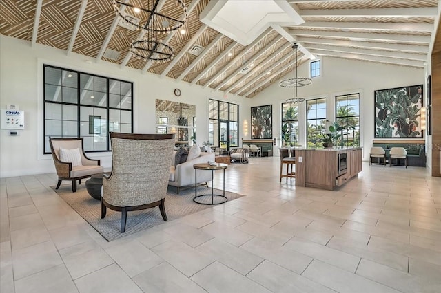 18525 Midsummer Pl, Venice, FL 34293 - community lobby with high vaulted ceiling