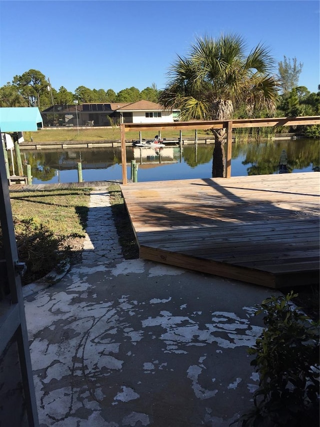 15140 Lyneburg Ave, Port Charlotte, FL 33981 - dock area featuring a water view