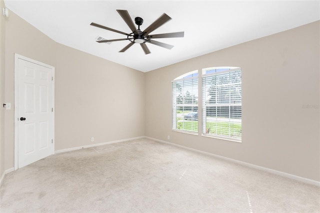 2631 S Cranberry Blvd, North Port, FL 34286 - empty room with light colored carpet and a ceiling fan