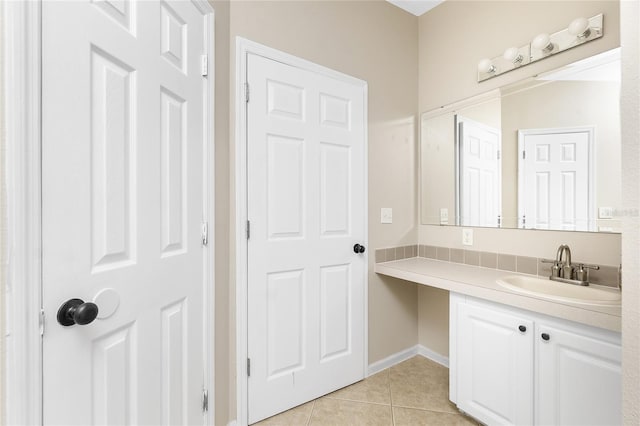 2631 S Cranberry Blvd, North Port, FL 34286 - bathroom with tile patterned floors and vanity