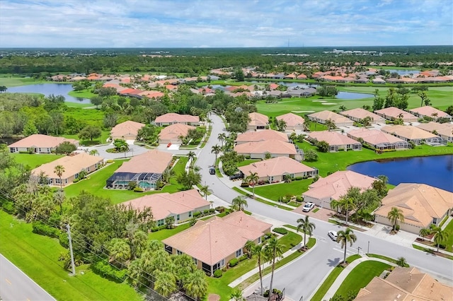 4841 Whispering Oaks Dr, North Port, FL 34287 - aerial view of residential area with a nearby body of water and a golf club