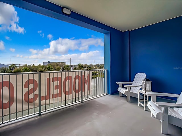 view of balcony