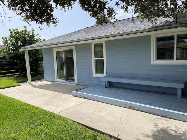 rear view of house with a patio area