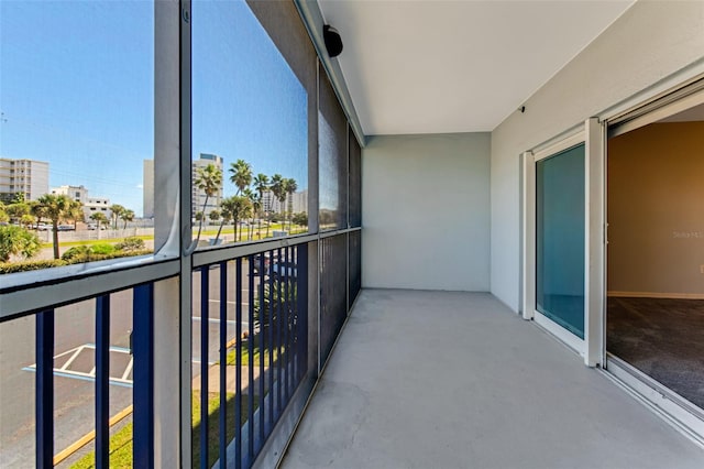 view of balcony