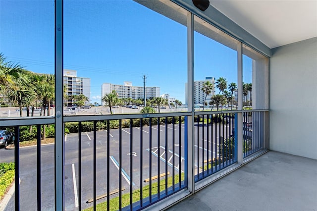 view of balcony