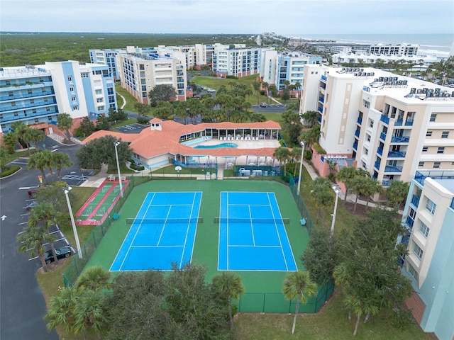 birds eye view of property