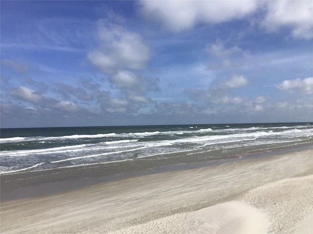 water view with a view of the beach