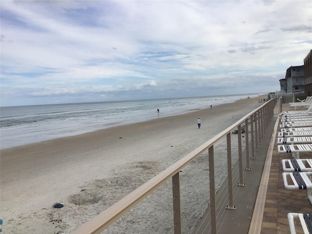 water view with a view of the beach