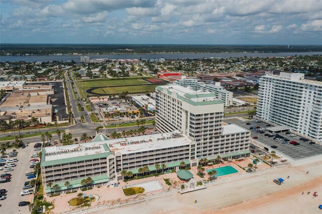 2700 N Atlantic Ave Unit 517, Daytona Beach, FL 32118 - bird's eye view of a pool and a large body of water
