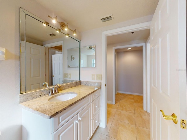 5300 S Atlantic Ave Unit 9201, New Smyrna Beach, FL 32169 - bathroom with vanity and tile flooring
