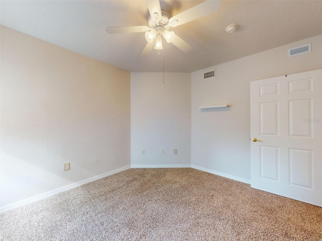 5300 S Atlantic Ave Unit 9201, New Smyrna Beach, FL 32169 - carpeted empty room featuring ceiling fan