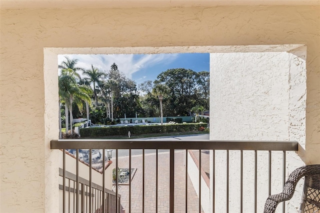 view of balcony