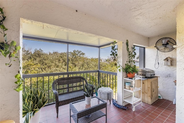 view of sunroom / solarium