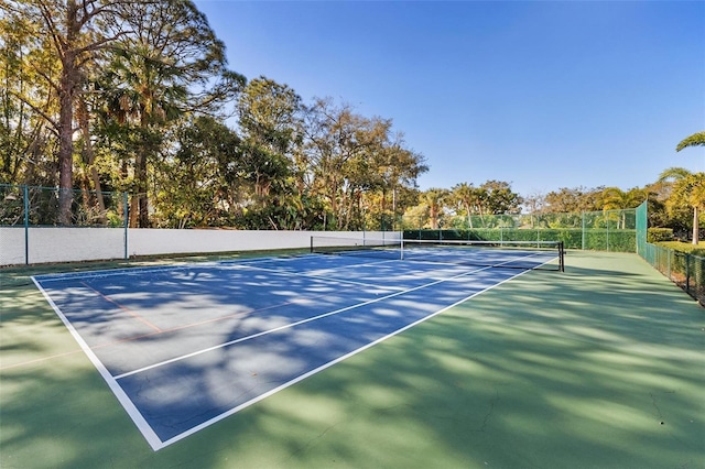 view of tennis court